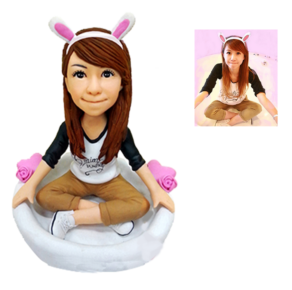 Personalisierte Wackelkopf Figur mit individuellem Gesicht und Körper (1 Person)