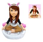 Personalisierte Wackelkopf Figur mit individuellem Gesicht und Körper (1 Person)