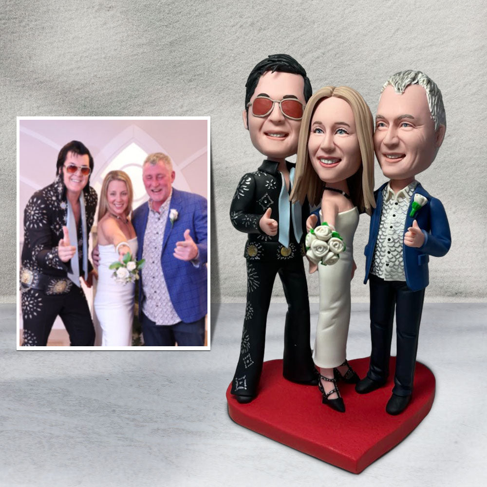 Personalisierte Wackelkopf-Figuren mit individuellem Gesicht & Körper – Für 3 Personen