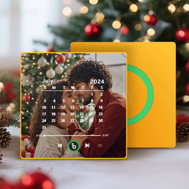 FridgeBeats Gerahmter individueller Musik-Kühlschrankmagnet, der Musik abspielen kann Magnet unterstützt Bluetooth-Konnektivität Weihnachtsgeschenk
