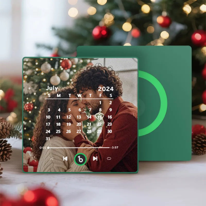 FridgeBeats Gerahmter individueller Musik-Kühlschrankmagnet, der Musik abspielen kann Magnet unterstützt Bluetooth-Konnektivität Weihnachtsgeschenk