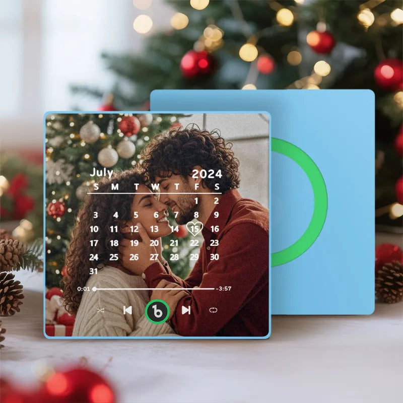 FridgeBeats Gerahmter individueller Musik-Kühlschrankmagnet, der Musik abspielen kann Magnet unterstützt Bluetooth-Konnektivität Weihnachtsgeschenk