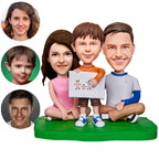 Wackelkopf Figuren Familie - personalisierte Figuren - Geschenk für Familie