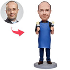 Painter Man Custom Bobbleheads With Engraved Text