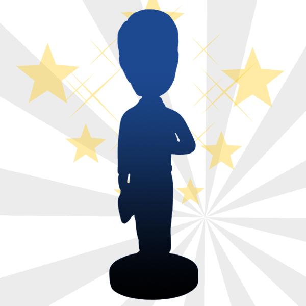 Personalisierte Wackelkopf Figur mit individuellem Gesicht und Körper (1 Person)