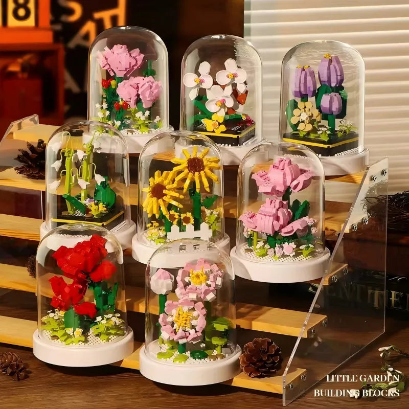 Tulpensträuße DIY-Blumenbausatz Perfektes Geburtstagsgeschenk mit Staubschutzhülle Valentinstagsgeschenk