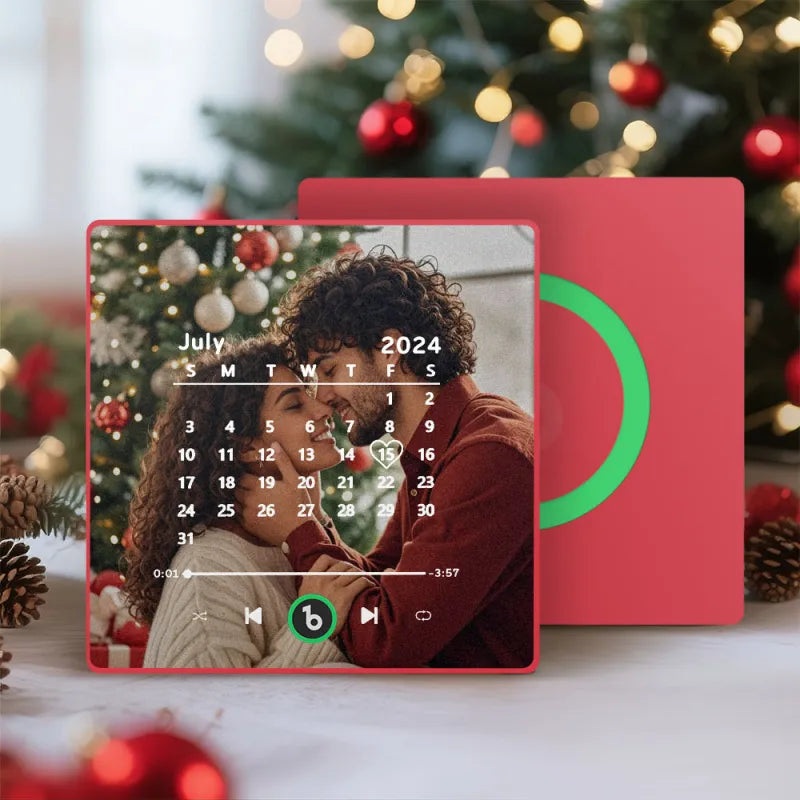 FridgeBeats Gerahmter individueller Musik-Kühlschrankmagnet, der Musik abspielen kann Magnet unterstützt Bluetooth-Konnektivität Weihnachtsgeschenk