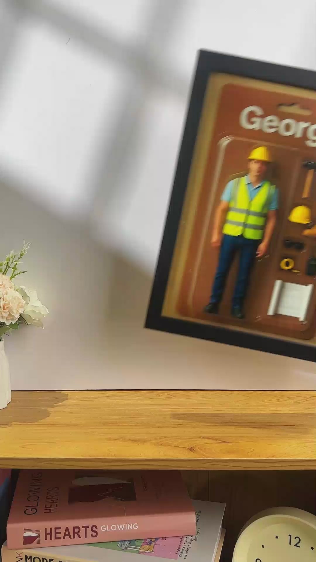 Ganzkörper-Porträts nach Maß | Personalisierte Spielzeugkisten-Kunst | Individuelle Fotorahmen-Dekorationen Flach gedrucktes Bild in der Realität